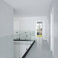 1/2" Thick High Strength Transparent Glass Balcony Railing with Stainless Steel Connectors-Aluminum Channel Type