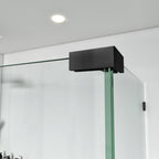 Frameless L-Shaped Swing Shower Door – 72" – Model BC01