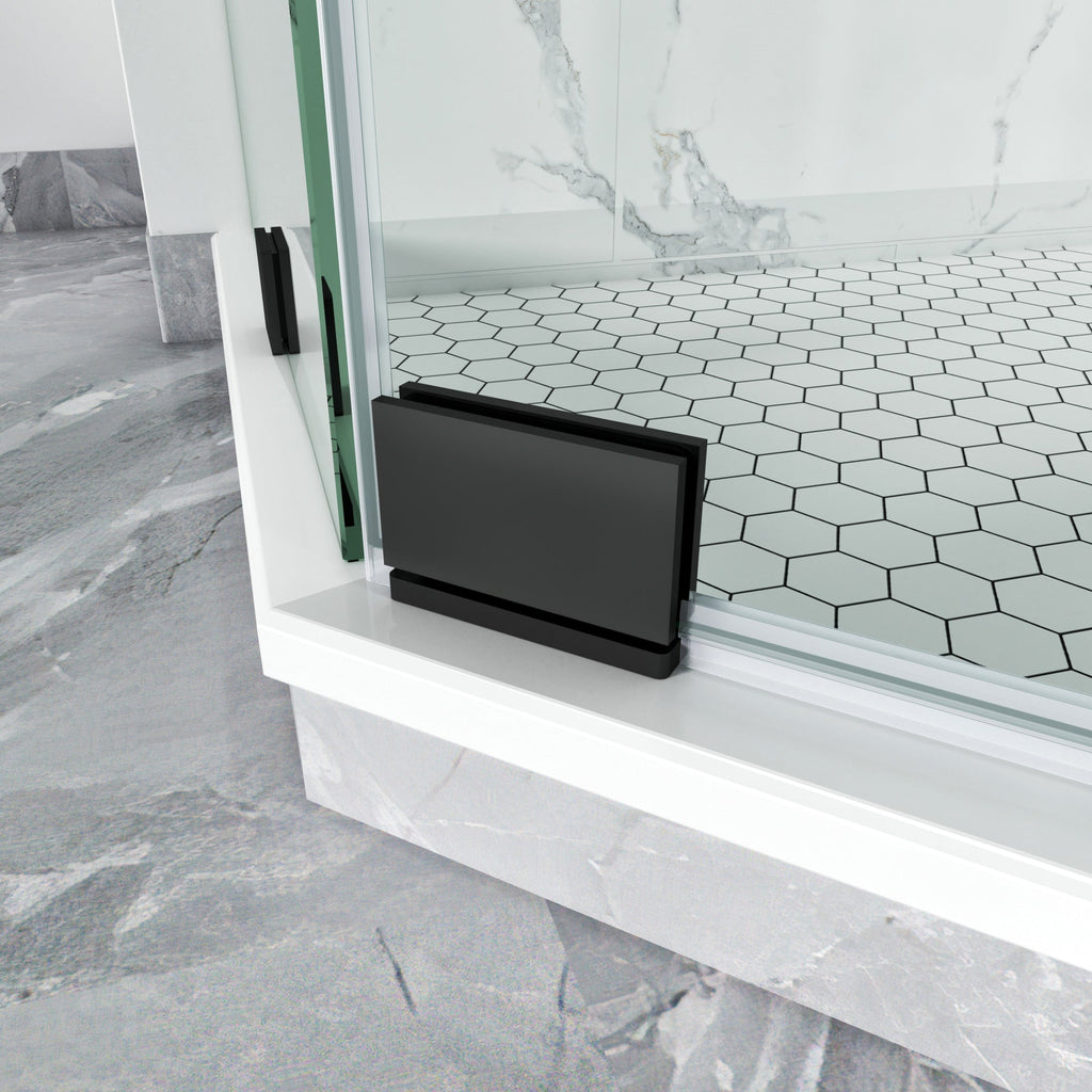 Semi-Frameless Diamond-Shaped Swing Shower Door – 72" – Model BZ08