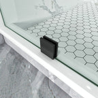 Semi-Frameless Diamond-Shaped Swing Shower Door – 72" – Model BZ08