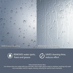 Frameless L-Shaped Swing Shower Door – 72" – Model BC01