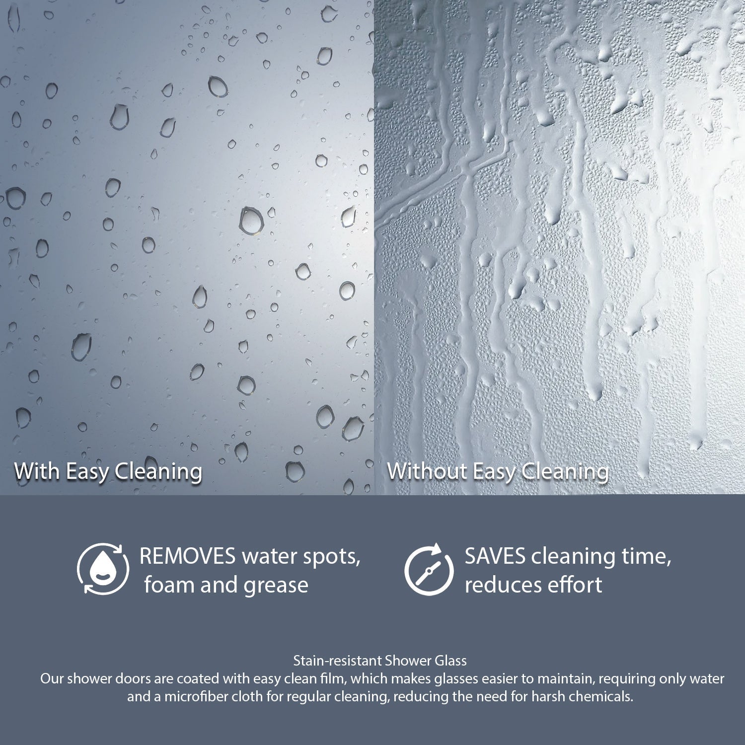 Frameless L-Shaped Swing Shower Door – 72" – Model BC01
