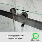 Frameless Double Sliding Shower Door – Model BD01
