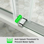 Frameless Double Sliding Shower Door – Model BD01