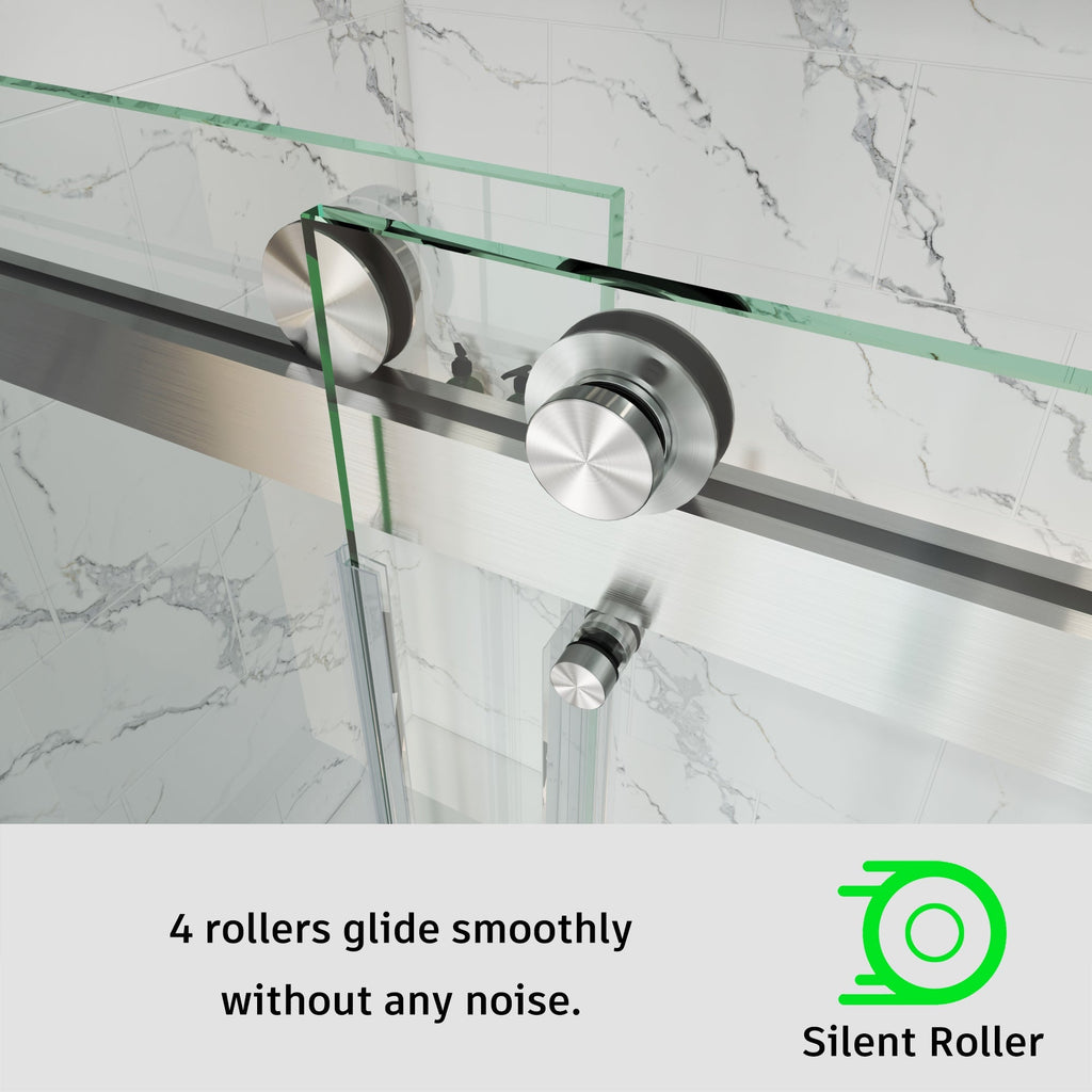 Frameless Double Sliding Shower Door – Model BD01
