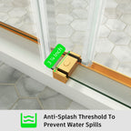 Frameless Double Sliding Shower Door – Model BD01