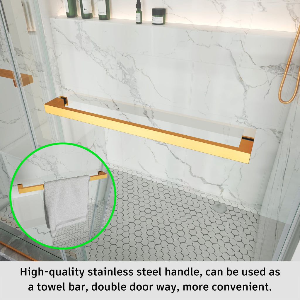 Frameless Double Sliding Shower Door – Model BD01