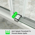 Frameless Double Sliding Shower Door – Model BD01