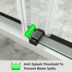 Frameless Double Sliding Shower Door – Model BD01