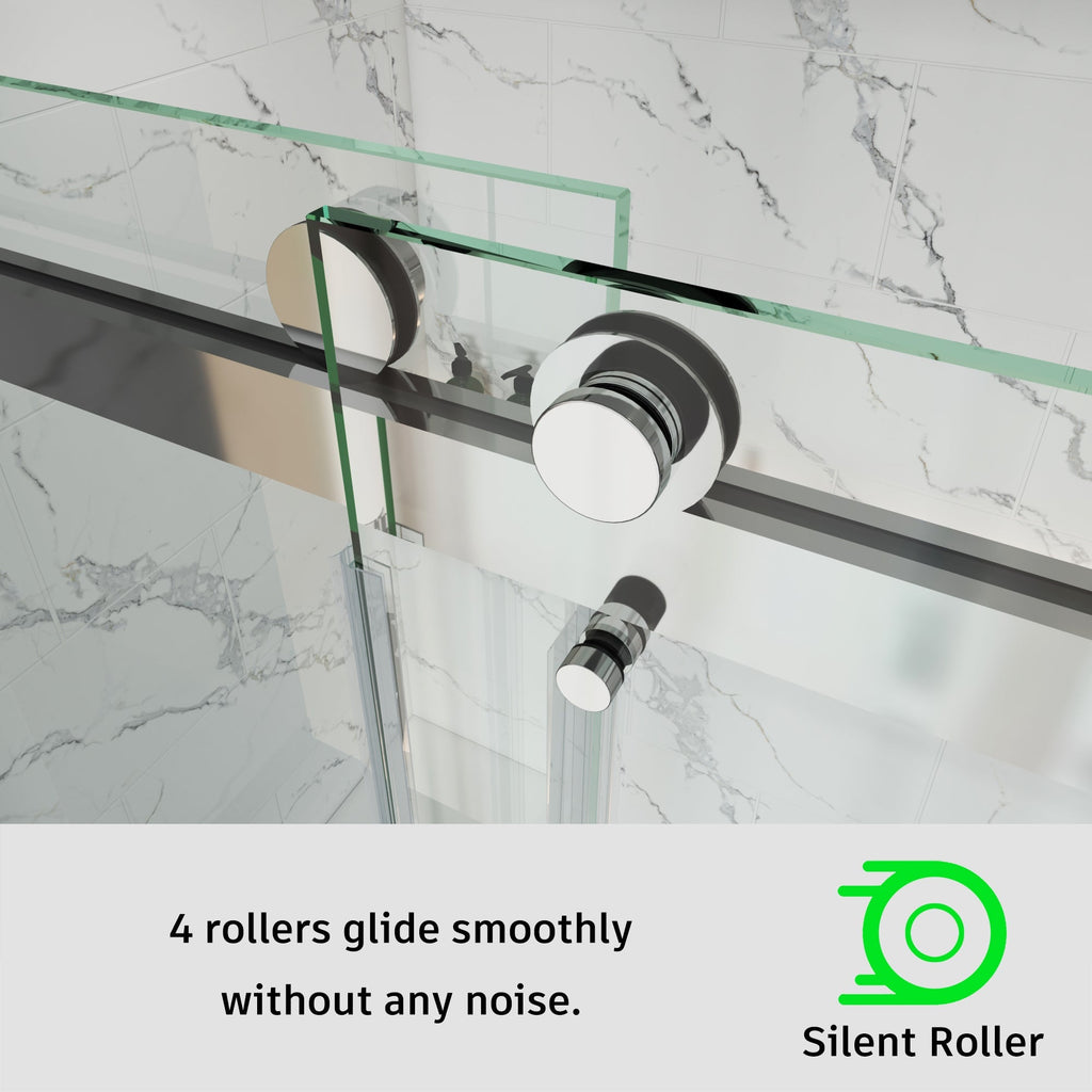 Frameless Double Sliding Shower Door – Model BD01