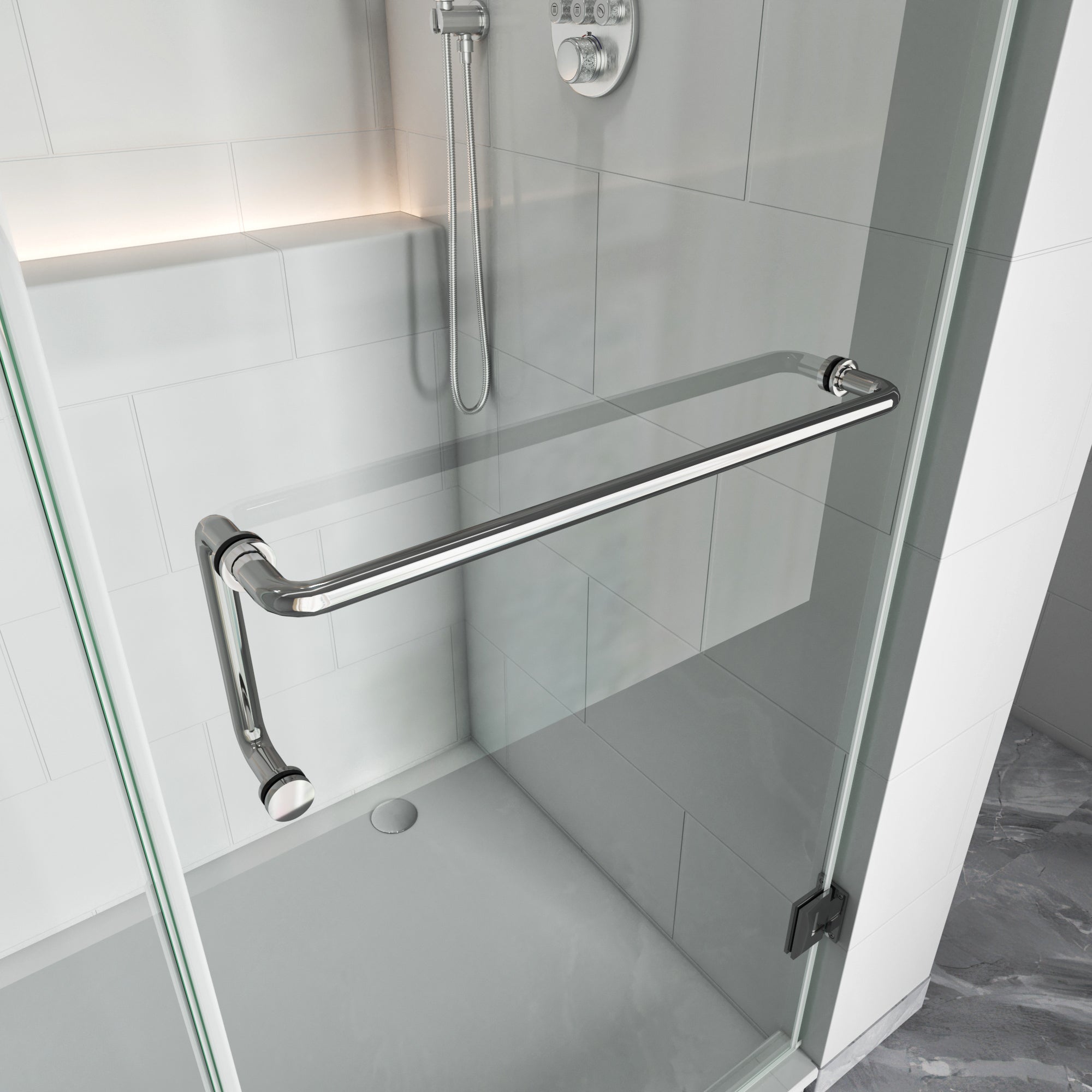 Frameless Swing Shower Door – 79" – Model BC06