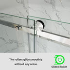 Frameless Single Sliding Shower Door – Model BS05