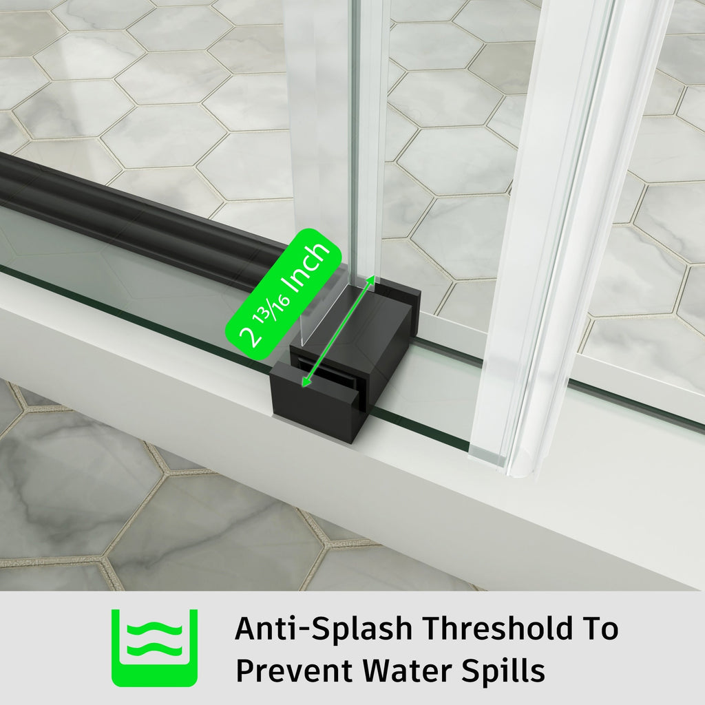 Frameless Single Sliding Shower Door – Model BS05