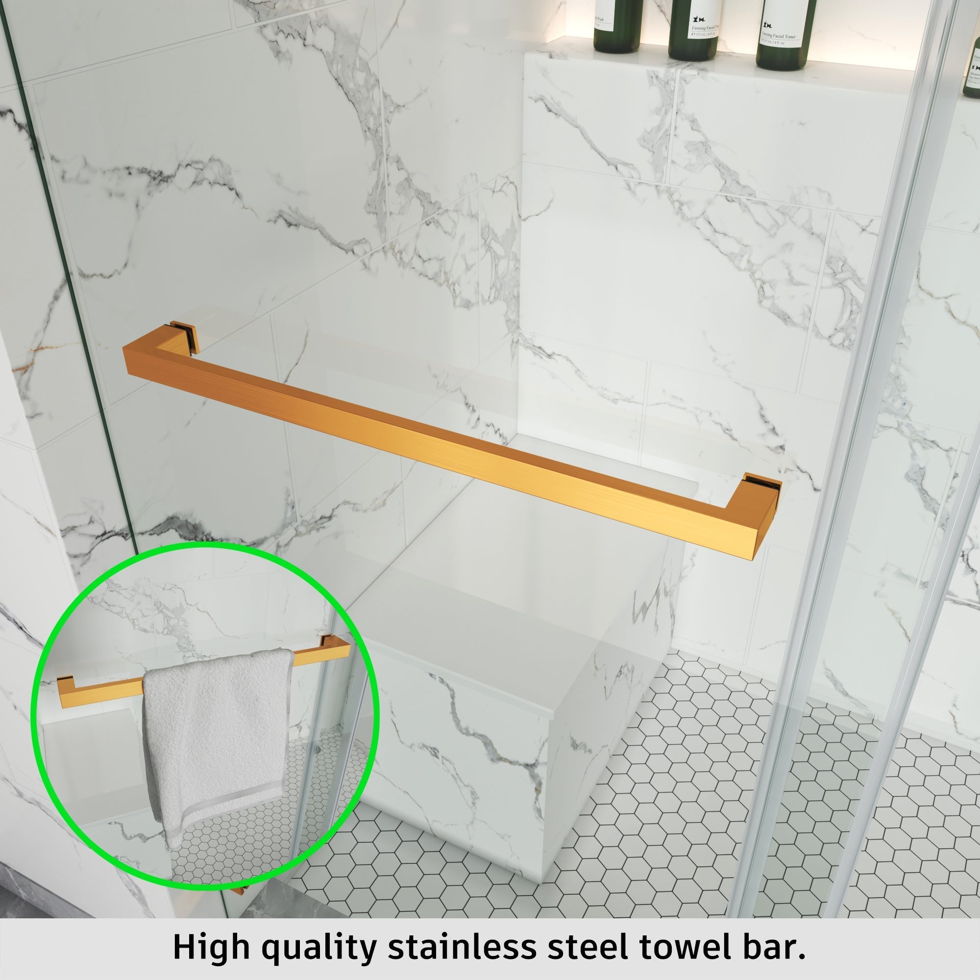 Frameless Single Sliding Shower Door – Model BS05