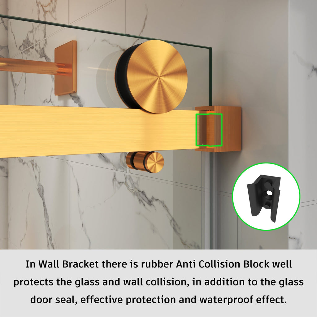 Frameless Single Sliding Shower Door – Model BS05