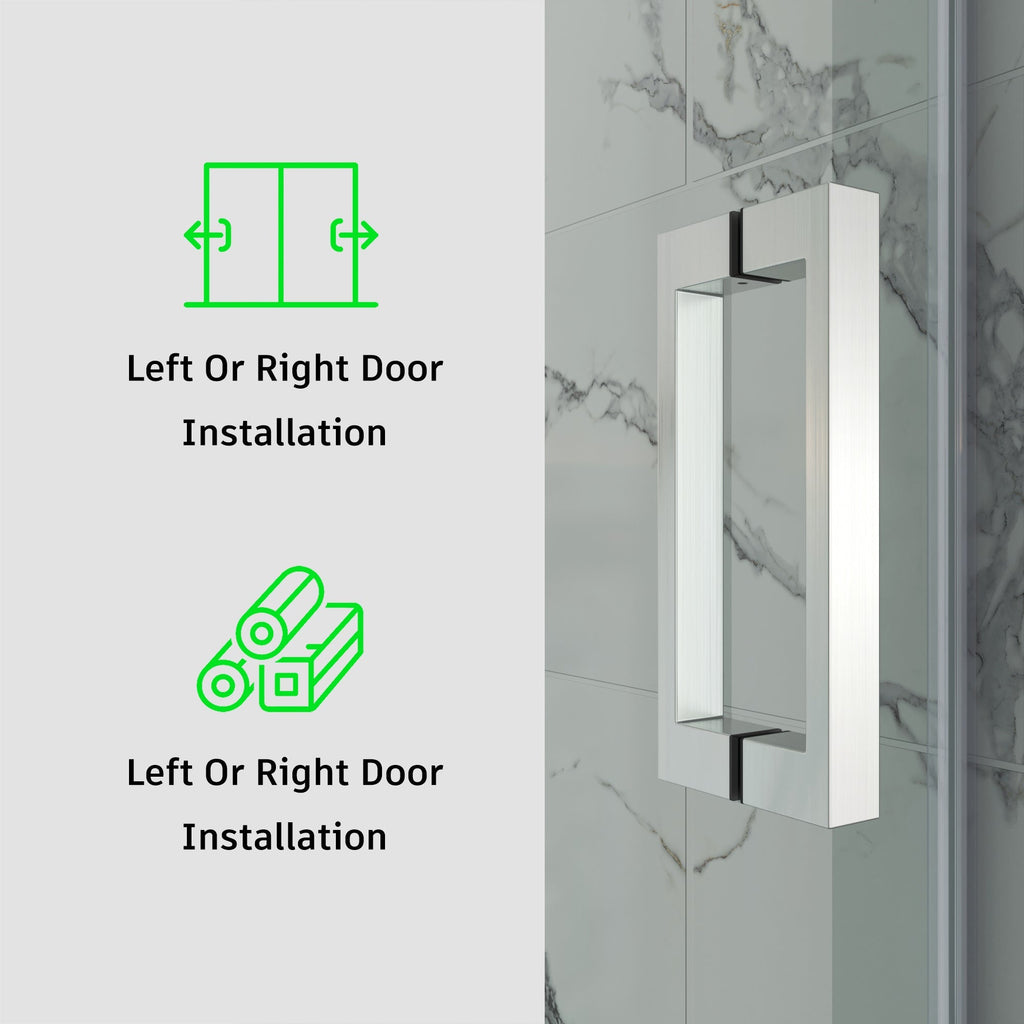 Frameless Single Sliding Shower Door – Model BS05