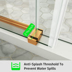 Frameless Single Sliding Shower Door – Model BS05