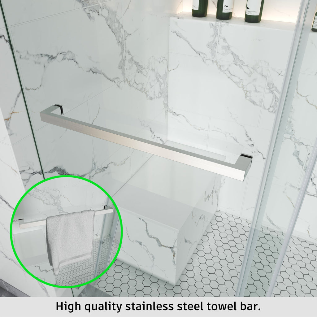 Frameless Single Sliding Shower Door – Model BS05