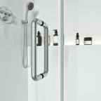 Frameless L-Shaped Swing Shower Door – 72" – Model BC01