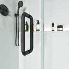 Frameless L-Shaped Swing Shower Door – 76" – Model BC02