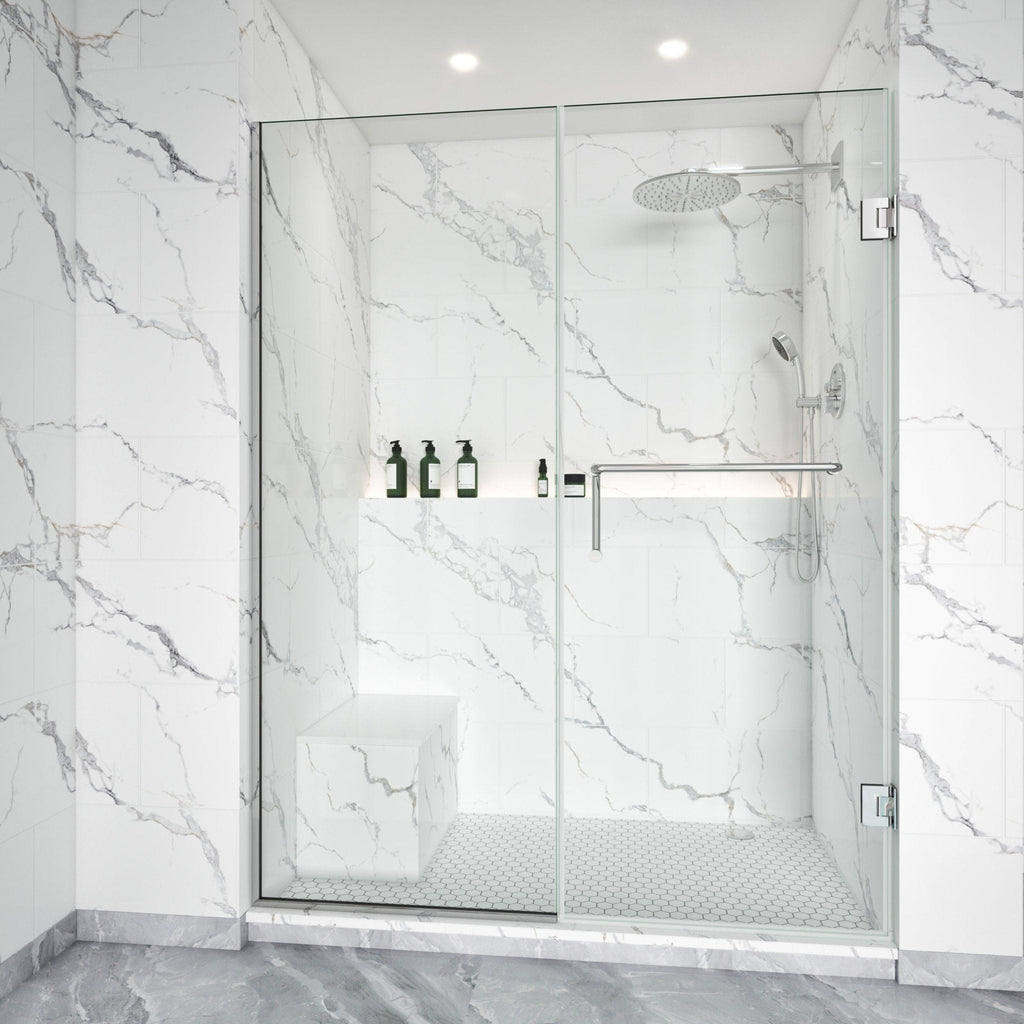 Semi-Frameless U-Channel Swing Shower Door – 79" – Model BC09