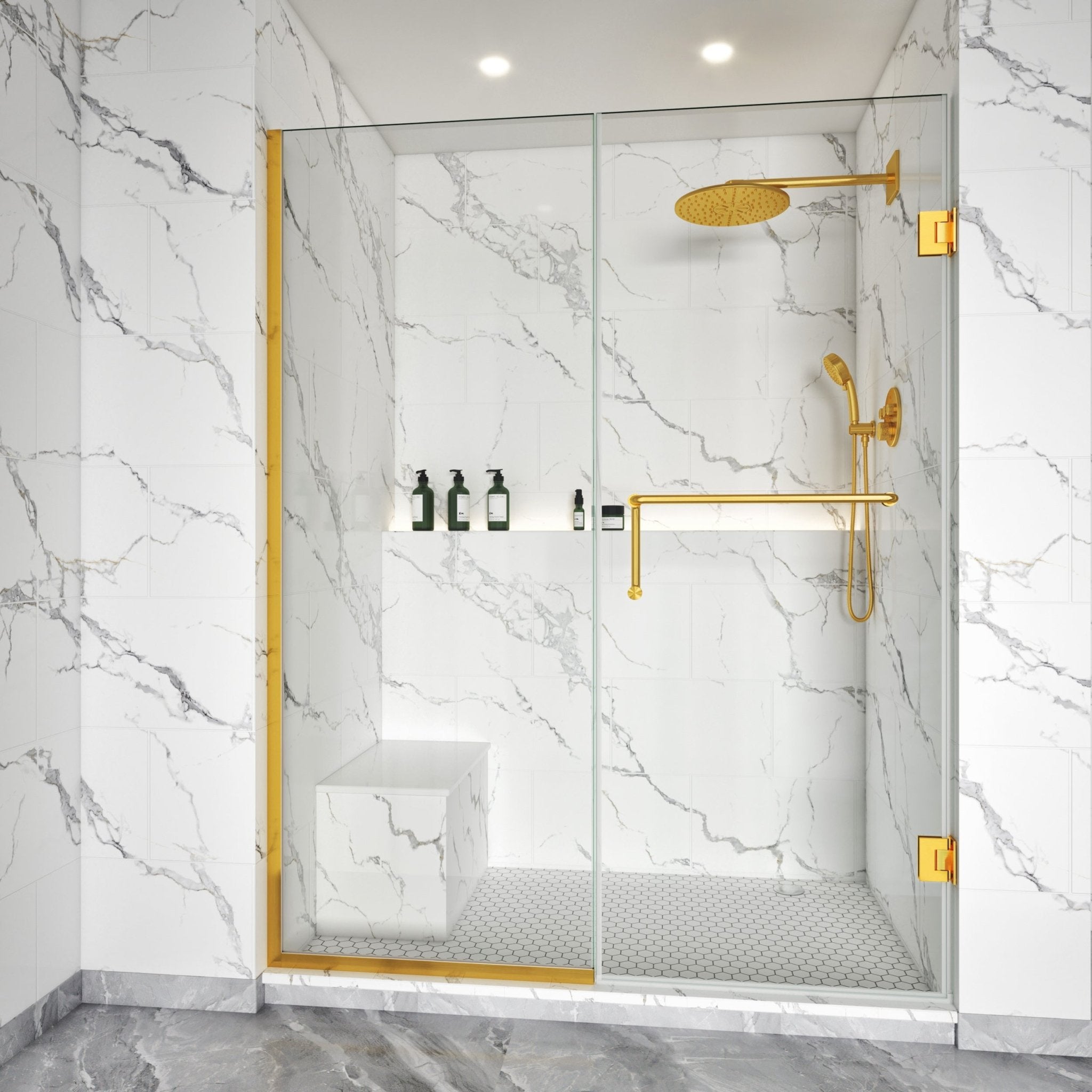 Semi-Frameless U-Channel Swing Shower Door – 79" – Model BC09