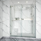 Frameless Single Sliding Shower Door – Model BS04