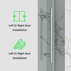 Frameless Single Sliding Bathtub Shower Door – Model BS04