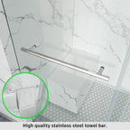 Frameless Single Sliding Bathtub Shower Door – Model BS04