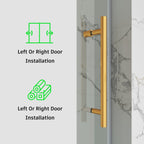 Frameless Single Sliding Bathtub Shower Door – Model BS04