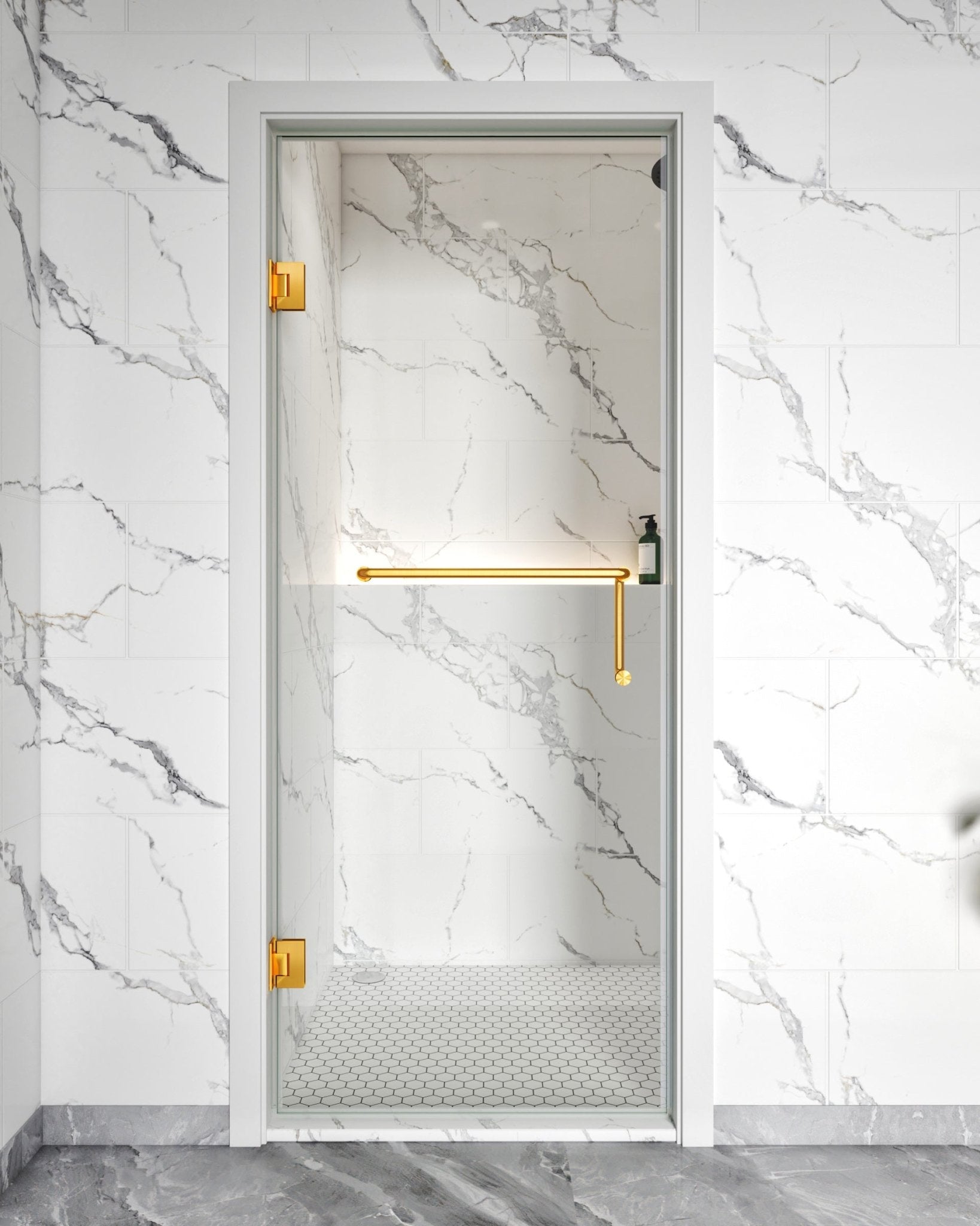 Frameless Swing Shower Door – 72", 76", or 79" – Model BC10