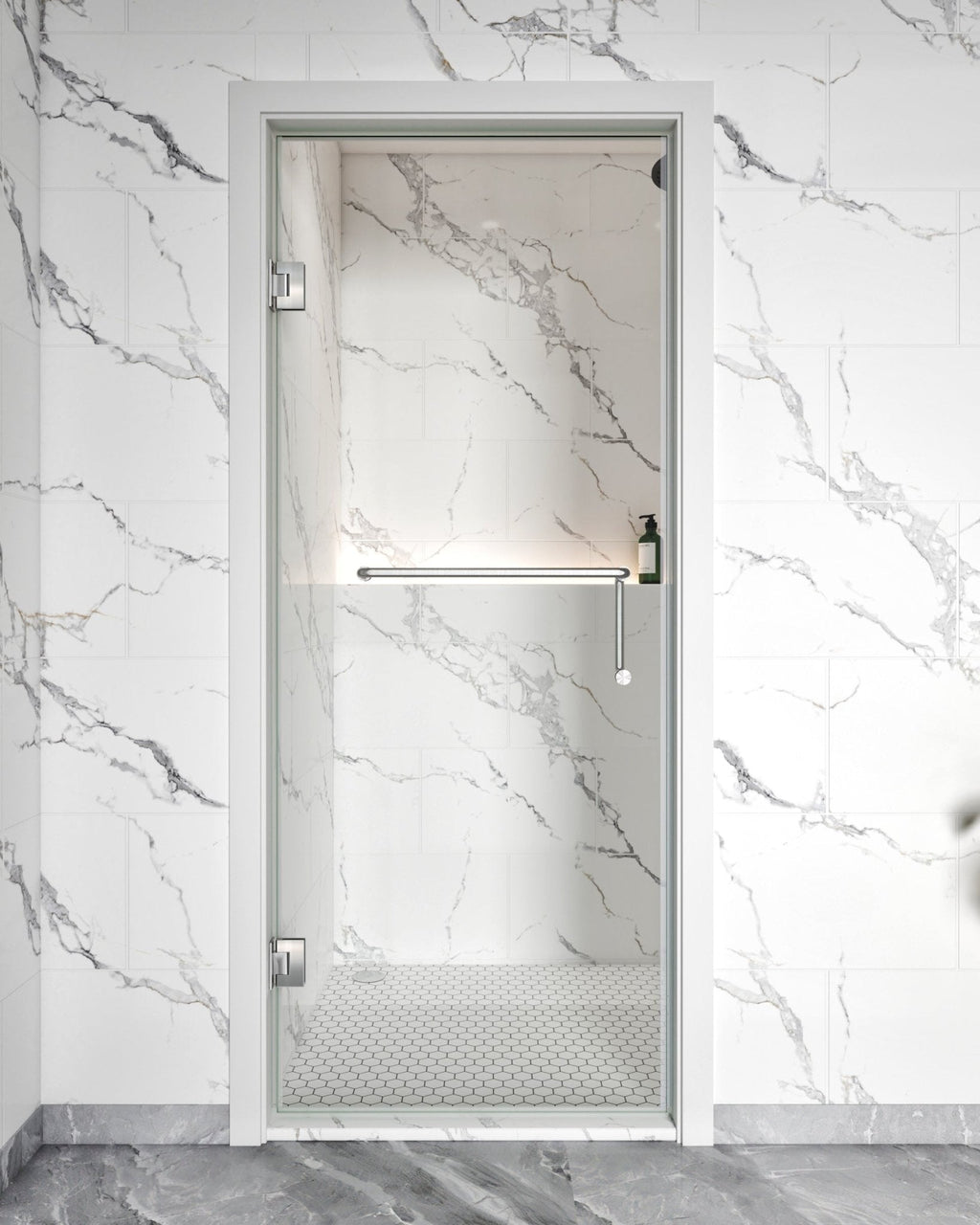Frameless Swing Shower Door – 72", 76", or 79" – Model BC10