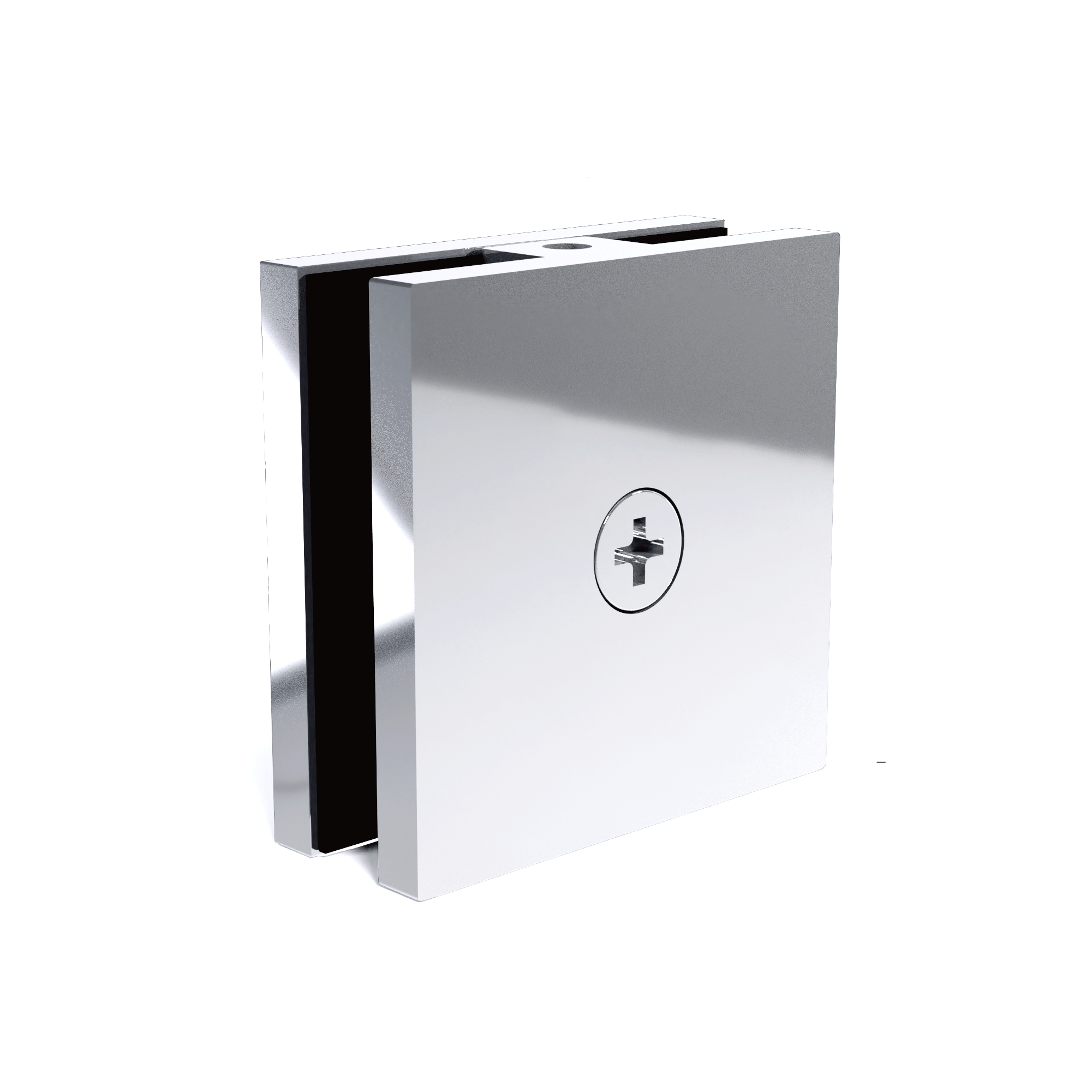 Clamps for Glass Shower Door Fixed Panel  51 * 51 " Stainless Steel Clips