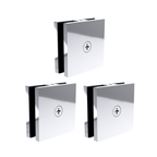 Clamps for Glass Shower Door Fixed Panel  51 * 51 " Stainless Steel Clips