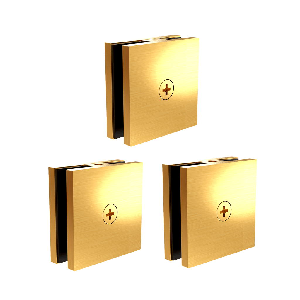 Clamps for Glass Shower Door Fixed Panel  51 * 51 " Stainless Steel Clips