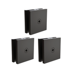 Clamps for Glass Shower Door Fixed Panel  51 * 51 " Stainless Steel Clips