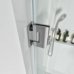 Semi-Frameless U-Channel Swing Shower Door – 72" – Model BC07