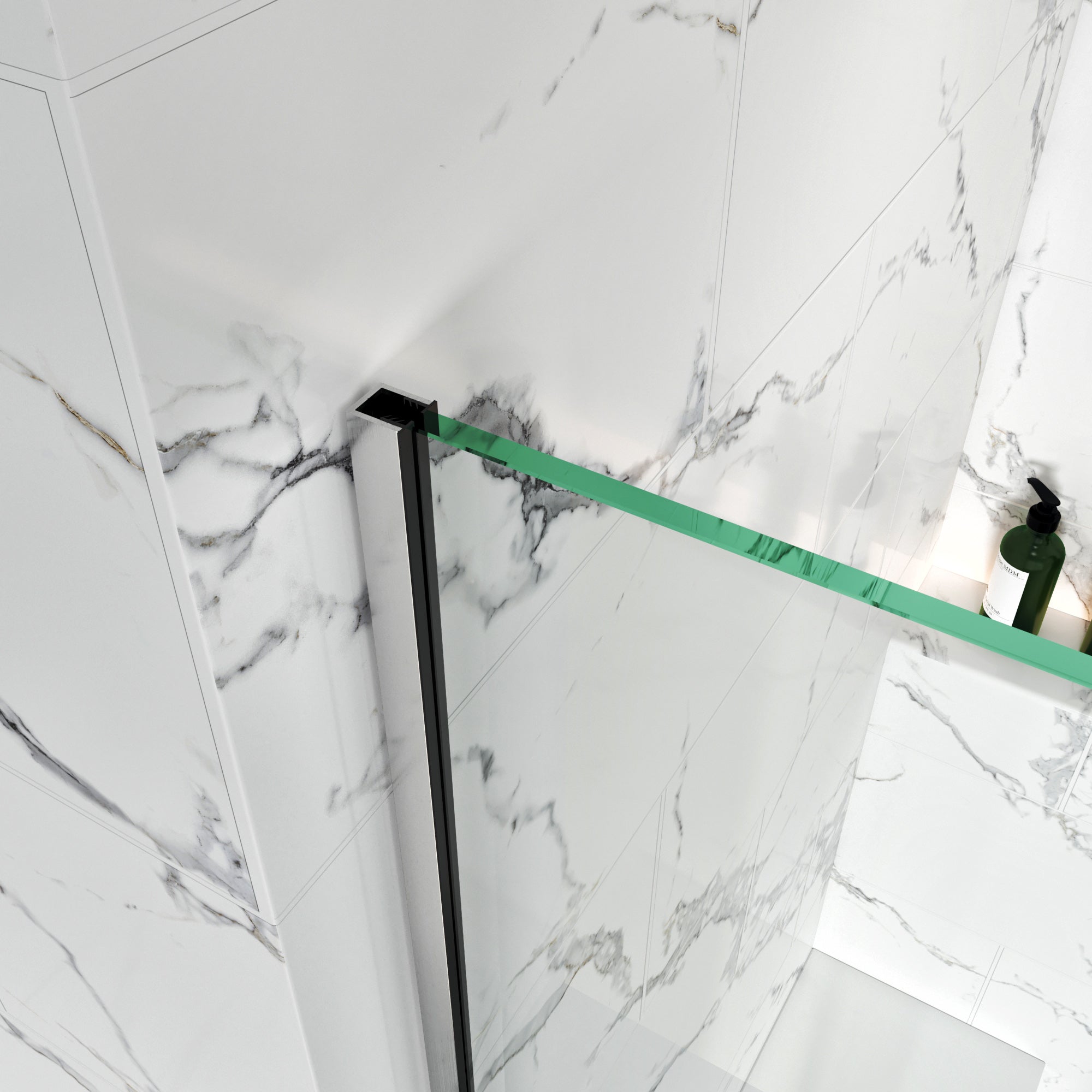 Semi-Frameless U-Channel Swing Shower Door – 72" – Model BC07