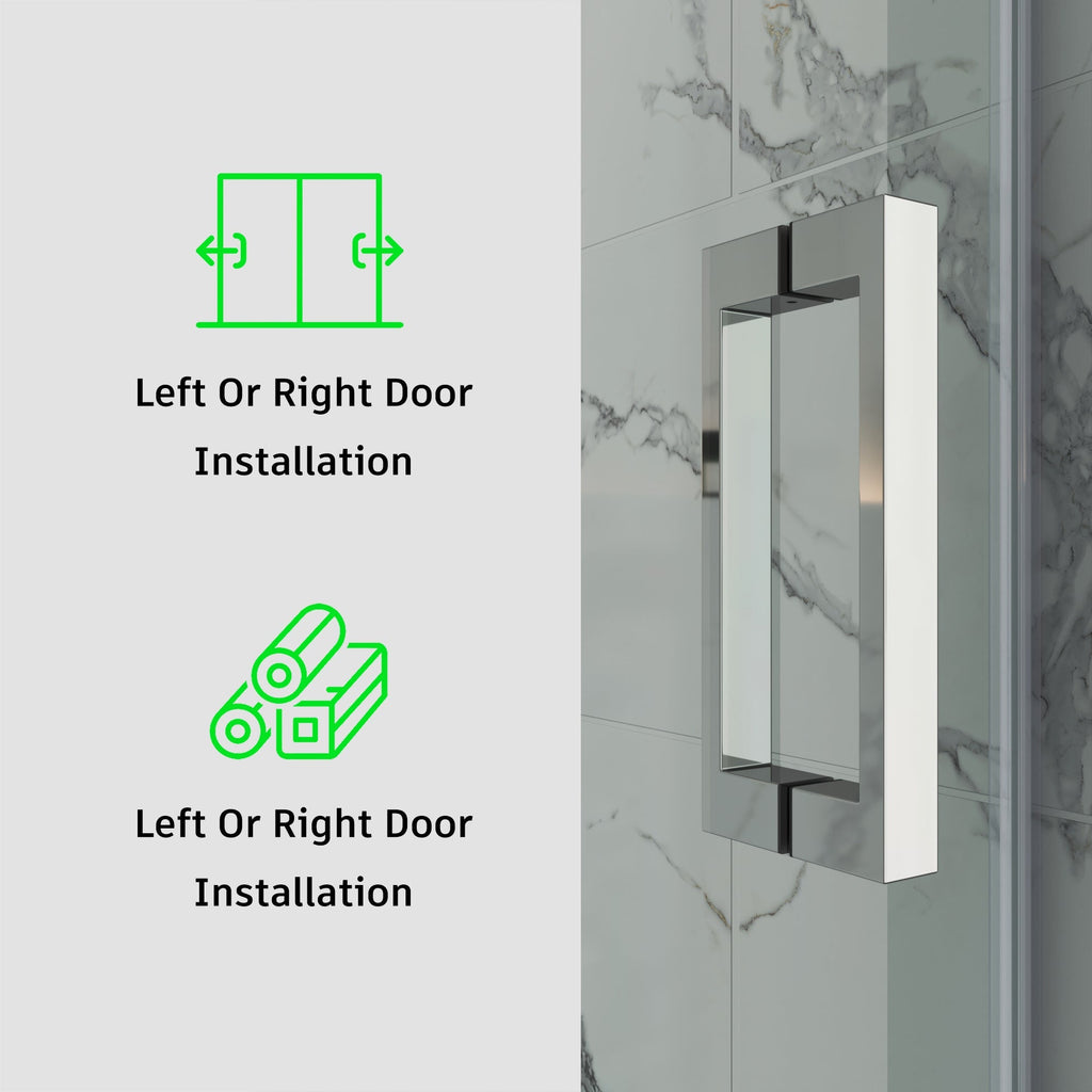 Frameless Single Sliding Bathtub Shower Door – Model BS05