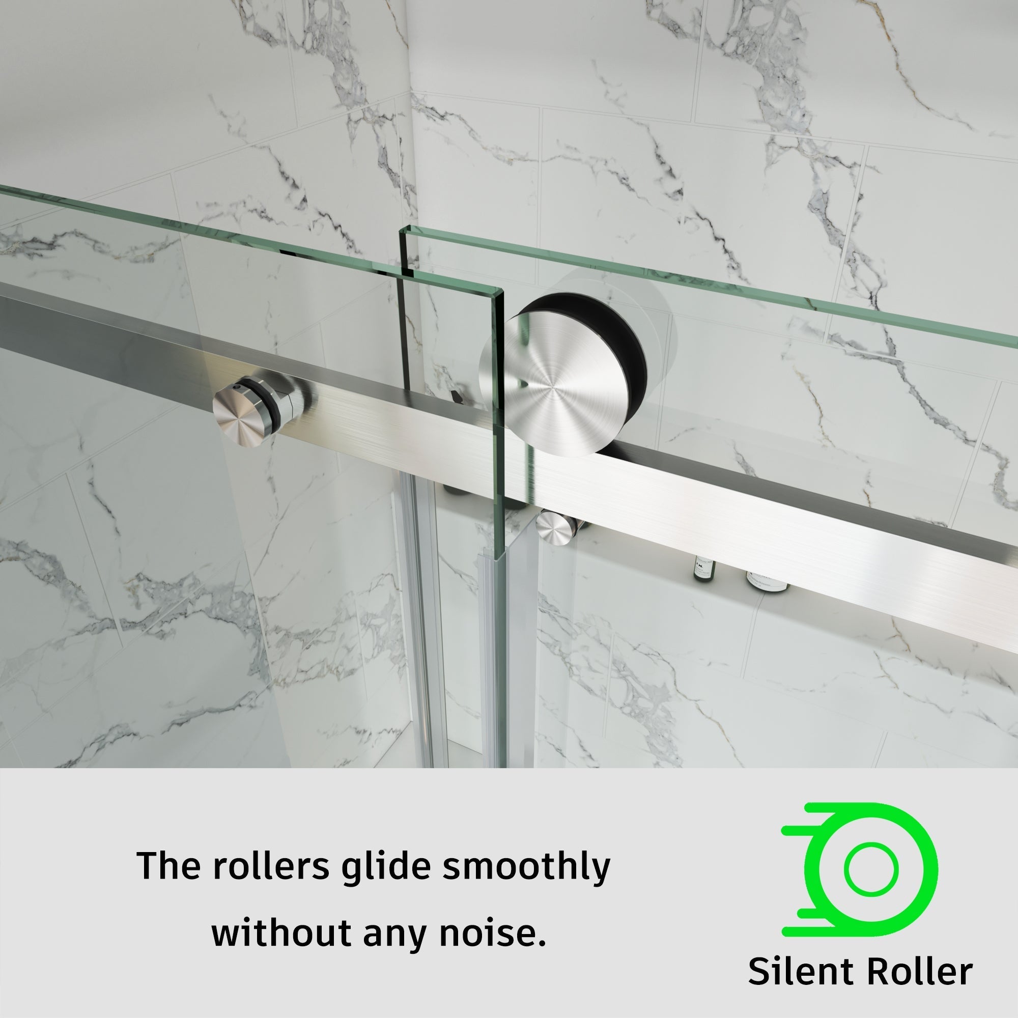 Frameless Single Sliding Bathtub Shower Door – Model BS05