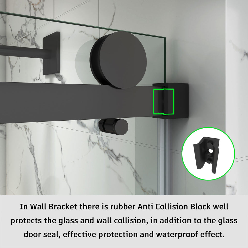 Frameless Single Sliding Bathtub Shower Door – Model BS05