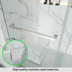 Frameless Single Sliding Bathtub Shower Door – Model BS05
