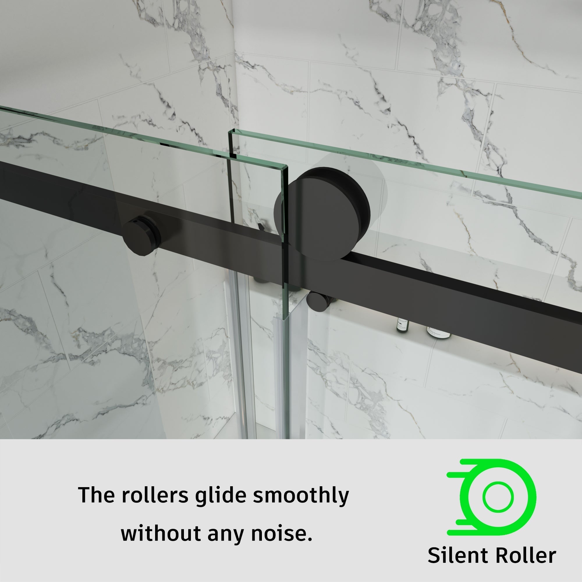 Frameless Single Sliding Bathtub Shower Door – Model BS05