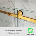 Frameless Single Sliding Bathtub Shower Door – Model BS05