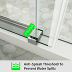 Frameless Single Sliding Bathtub Shower Door – Model BS05