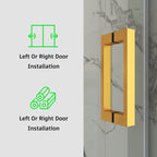 Frameless Single Sliding Bathtub Shower Door – Model BS05