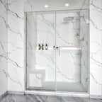 Semi-Frameless U-Channel Swing Shower Door – 76" – Model BC08