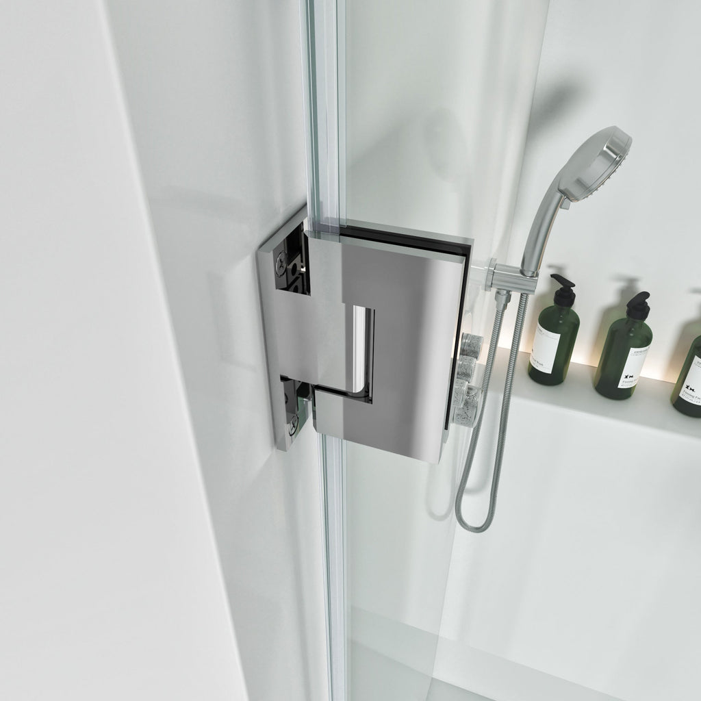 Semi-Frameless U-Channel Swing Shower Door – 76" – Model BC08