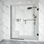 Semi-Frameless U-Channel Swing Shower Door – 76" – Model BC08