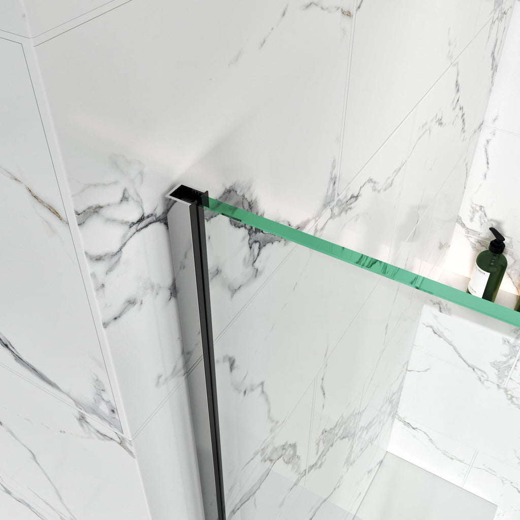 Semi-Frameless U-Channel Swing Shower Door – 76" – Model BC08